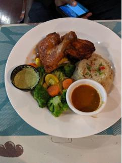 Rossy's fried chicken plate